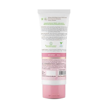 MAMAEARTH Multani Mitti Face Wash 3.38 Fl Oz (100ml) | with Multani Mitti & Bulgarian Rose