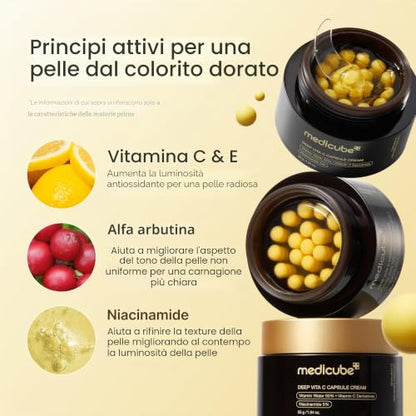 medicube Radiance Device Duo: Vita C Capsule Cream & Booster Pro X2 White