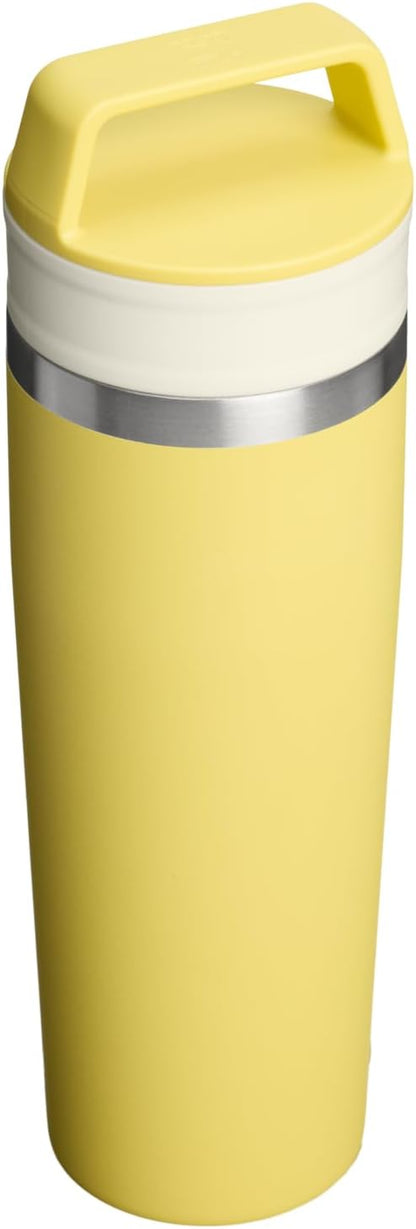 STANLEY Cafe To Go Travel Mug 20 oz | Leakproof Two-Part Drink Through Lid | Tumbler Cup for Coffee, Tea and Drinks | Insulated Stainless Steel Coffee Mug | BPA-Free | Daffodil