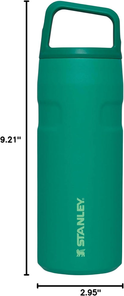 Stanley IceFlow Cap and Carry Water Bottle | Wide Mouth Twist Lid | Lightweight & Leakproof for Travel & Sports | Insulated Stainless Steel | BPA-Free