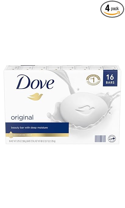 Dove Bar Soap Moisturizing 16 Bars, 4 Oz