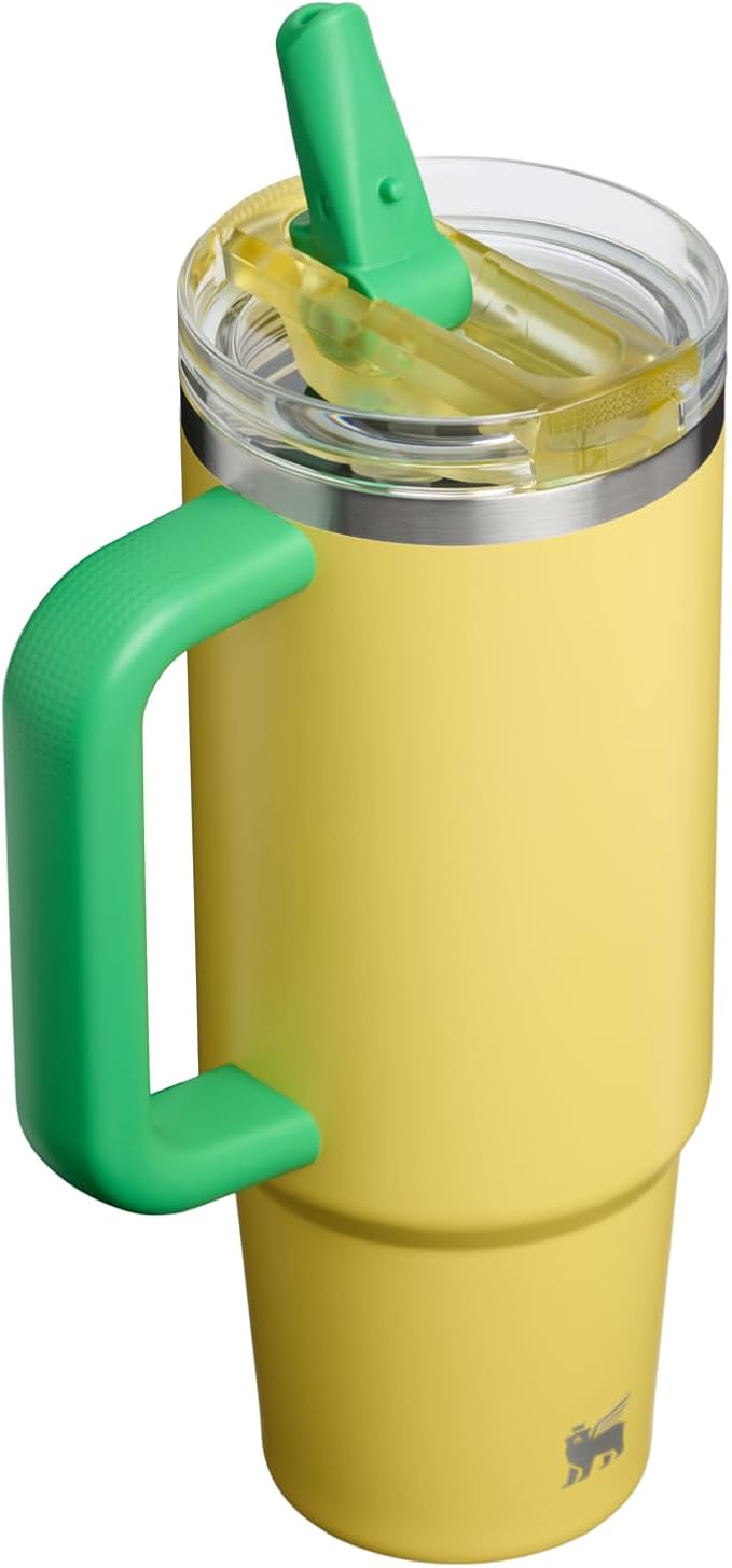 STANLEY Quencher ProTour Flipstraw Tumbler, 30 oz, Team Yellow Green