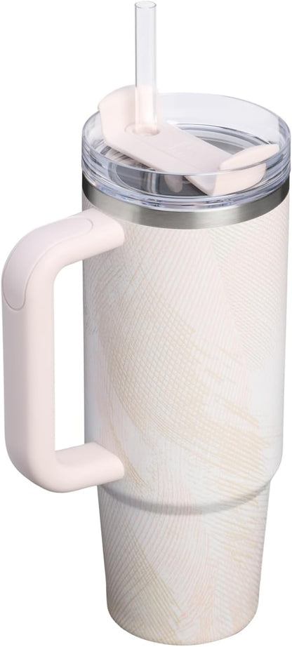 STANLEY Quencher H2.0 Flow State Tumbler, 30 oz, Sahara Plume
