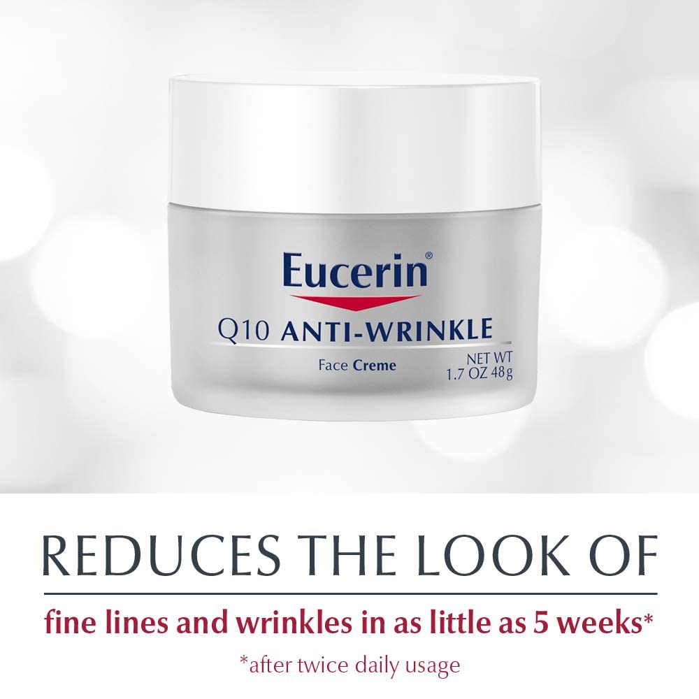 Eucerin Sensitive Skin Experts Q10 Anti-Wrinkle Face Creme 1.70 oz ( Pack of 3)