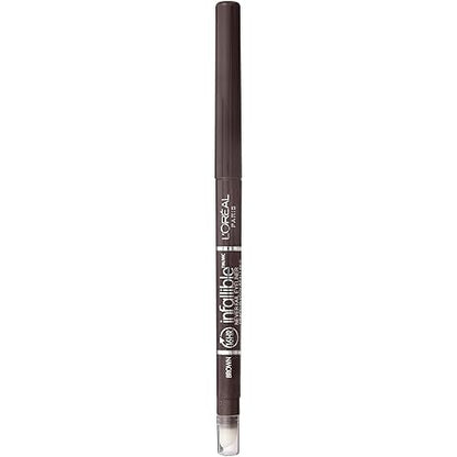 L'Oreal Paris Makeup Infallible Never Fail Original Mechanical Pencil Eyeliner with Built in Sharpener, Brown, 0.008 oz.