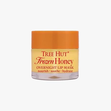 Tree Hut Frozen Honey Overnight Lip Mask, Hydrating & Moisturizing Lip Treatment with Shea Butter, Vitamin E, Nourishing Lip Care for Soft, Smooth Lips, Overnight Lip Repair Balm, 0.6 oz