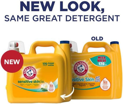 ARM & HAMMER Sensitive Skin Plus Fresh Scent Liquid Laundry Detergent