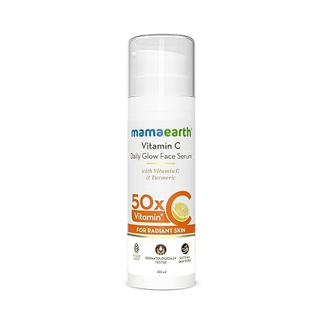 Mamaearth Vitamin C Daily Glow Face Serum | 1.01 Fl Oz (30ml)
