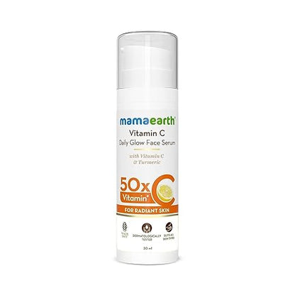 Mamaearth Vitamin C Daily Glow Face Serum | 1.01 Fl Oz (30ml)