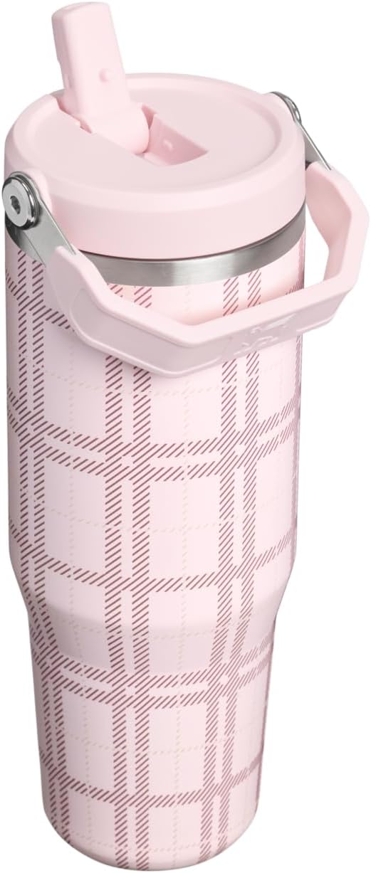 STANLEY IceFlow 2.0 Flip Straw Tumbler, 30 oz, Blossom Plaid