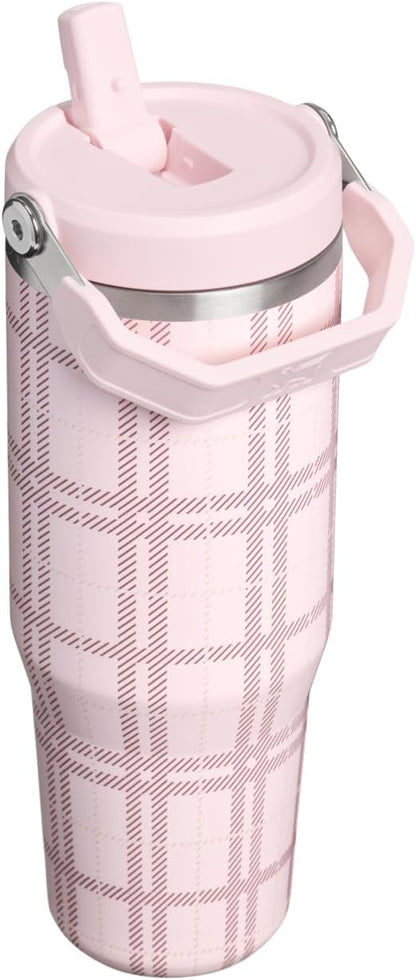 STANLEY IceFlow 2.0 Flip Straw Tumbler, 30 oz, Blossom Plaid