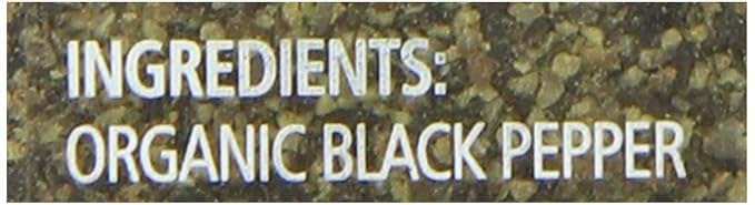 Simply Organic Ground Black_Pepper, Medium Ground_Pepper, Certified Organic, Kosher, Potent_Pepper Taste, 2.31-Ounce Jar (Pack of 5)