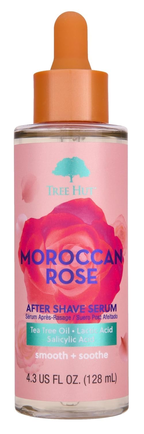 Tree Hut Moroccan Rose After Shave Serum, Helps Keep Skin Smooth & Soothed After Shaving, Sensitive, 4.3 Fl Oz