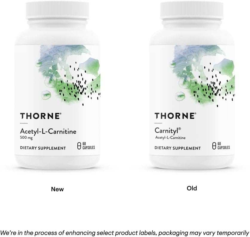 THORNE - Antioxidant Nerve Support Duo - Alpha-Lipoic Acid & Acetyl-L-Carnitine Bundle - 60 Servings