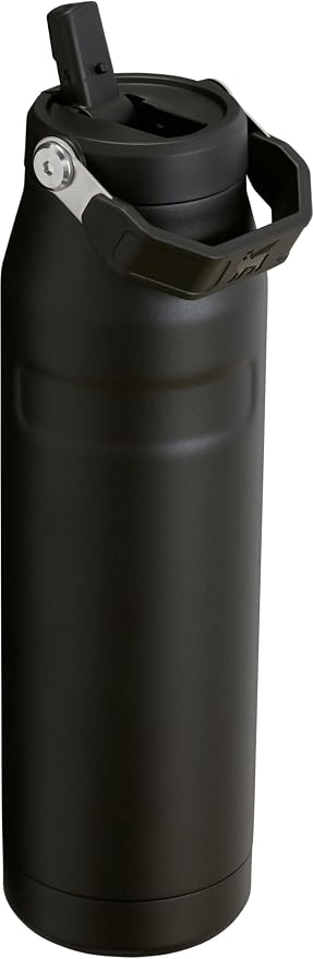 STANLEY IceFlow Flip Straw 2.0 Bottle, 36 oz, Black 2.0