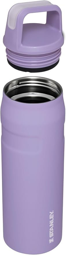 Stanley IceFlow Cap and Carry Water Bottle | Wide Mouth Twist Lid | Lightweight & Leakproof for Travel & Sports | Insulated Stainless Steel | BPA-Free