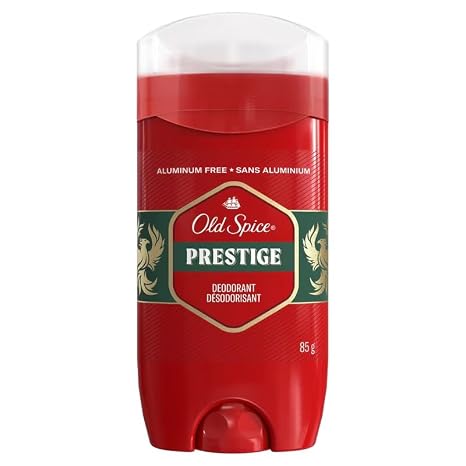 Old Spice Red Collection Prestige Deodorant Stick for Men, Aluminum-Free, Long Lasting Odor Protection, Fresh Masculine Scent, 85g (1 Pack)