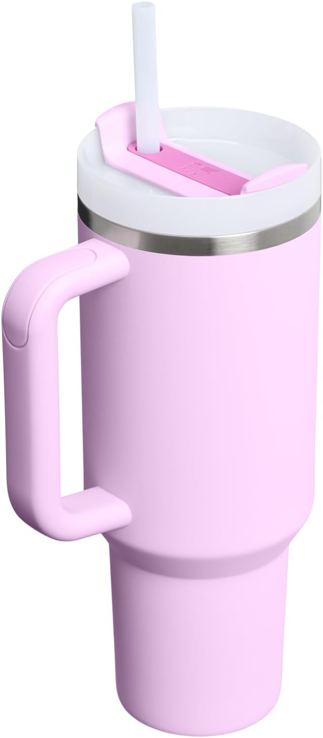 STANLEY Quencher H2.0 Flow State Tumbler, 40 oz, Soft Orchid