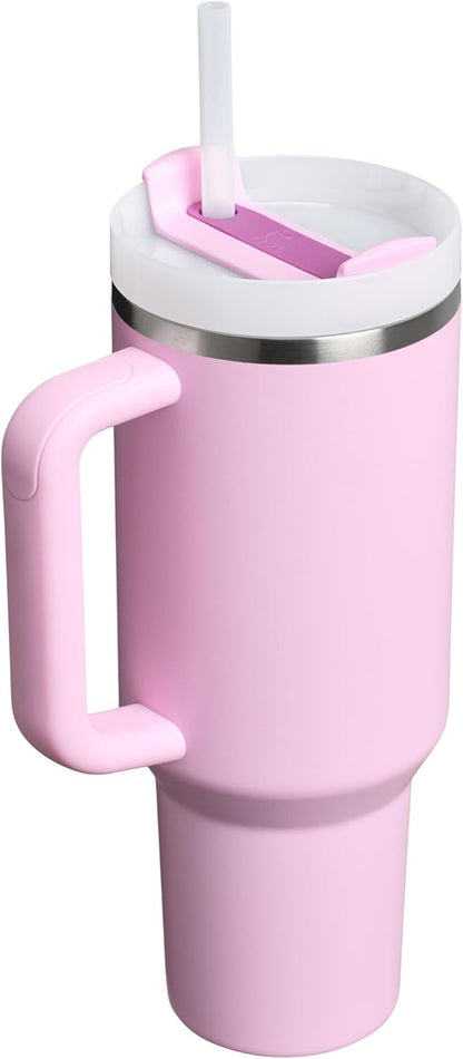 STANLEY Quencher H2.0 Flow State Tumbler, 40 oz, Cherry Blossom