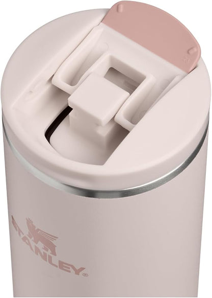 STANLEY Transit FlipTop Mug | Leakproof Coffee Travel Cup | Vacuum Insulated Stainless Steel | Stays Hot or Cold for Hours | BPA-Free | 20 oz | Rose Quartz