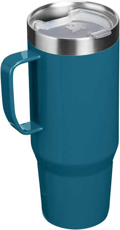 STANLEY The Everyday Suburban Mug | 30 oz | Drink Through Lid | Cup for Coffee, Tea and Drinks | Insulated Stainless Steel Coffee Mug | BPA-Free | Coastal Teal Gloss