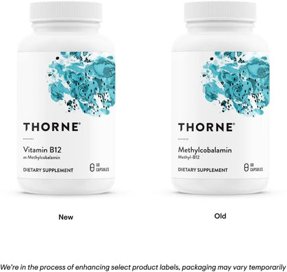 THORNE - 5-MTHF & Vitamin B12 Bundle - Cardiovascular & Nerve Support - 60 Servings