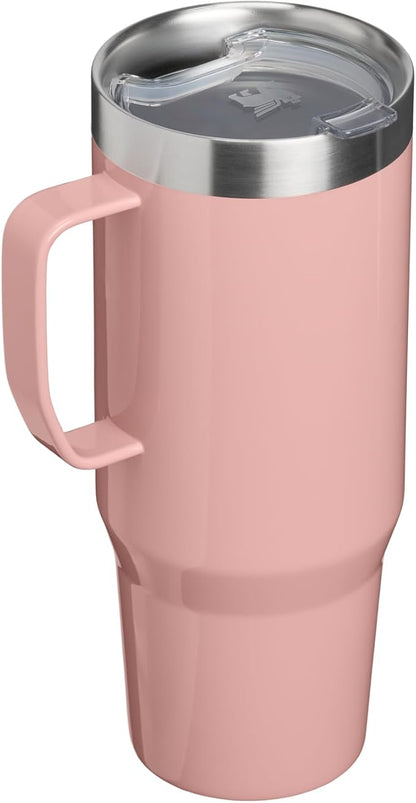 STANLEY The Everyday Suburban Mug | 30 oz | Drink Through Lid | Cup for Coffee, Tea and Drinks | Insulated Stainless Steel Coffee Mug | BPA-Free | Peach Rose Gloss