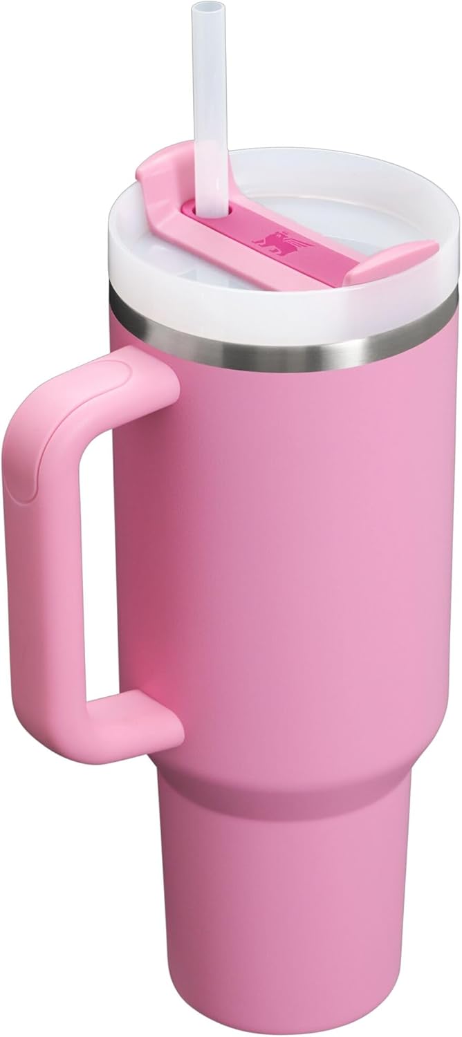 STANLEY Quencher H2.0 Flow State Tumbler, 40 oz, Peony
