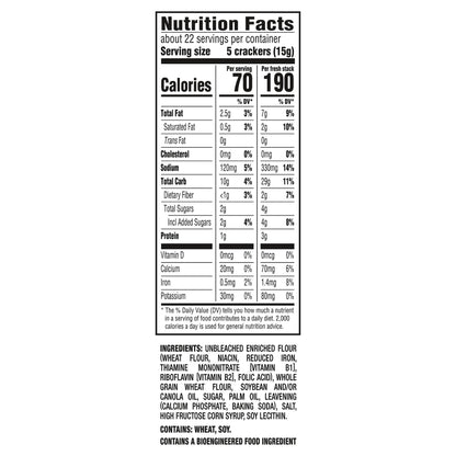 (3 pack) RITZ Fresh Stacks Whole Wheat Crackers, Travel Snacks, 11.6 oz (8 Multi Snack Packs)