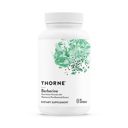 THORNE - Basic B Complex (60 Capsules) & Berberine (60 Capsules) Bundle - Supports Heart Health, Immune System Function & Brain Health - Gluten Free, Dairy Free