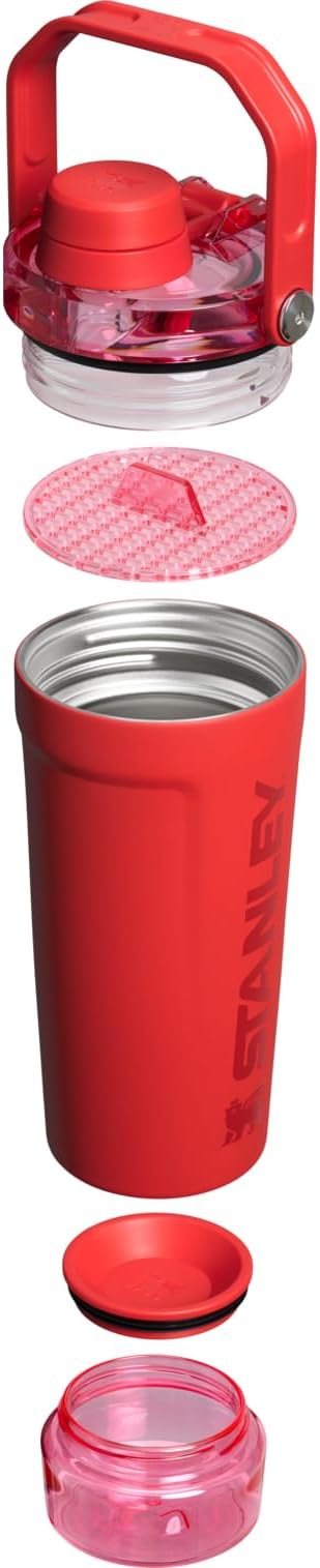 STANLEY Vitalize Shaker Bottle, 20 oz, Chili Red