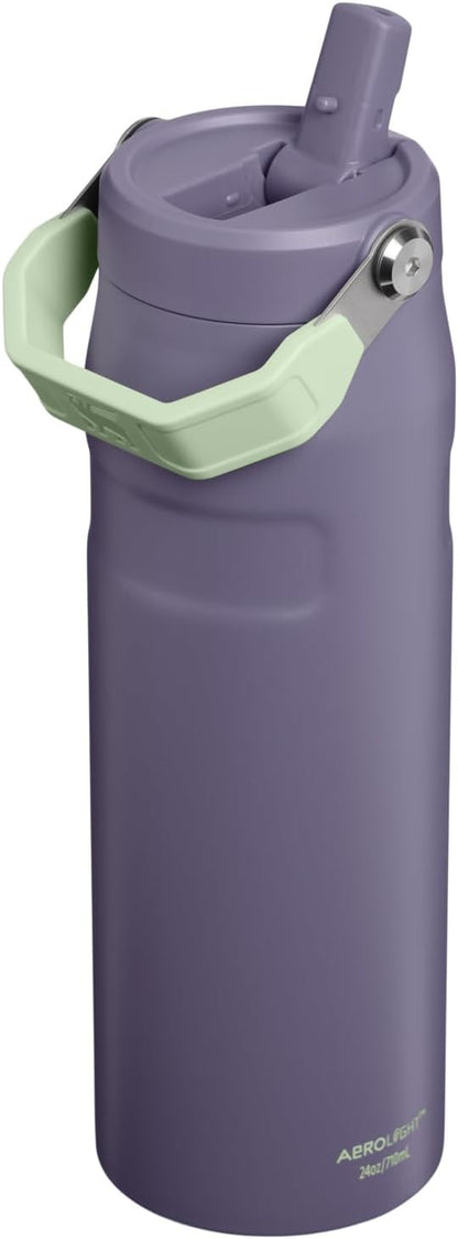 STANLEY IceFlow Flip Straw 2.0 Bottle, 24 oz, Purple Umbra