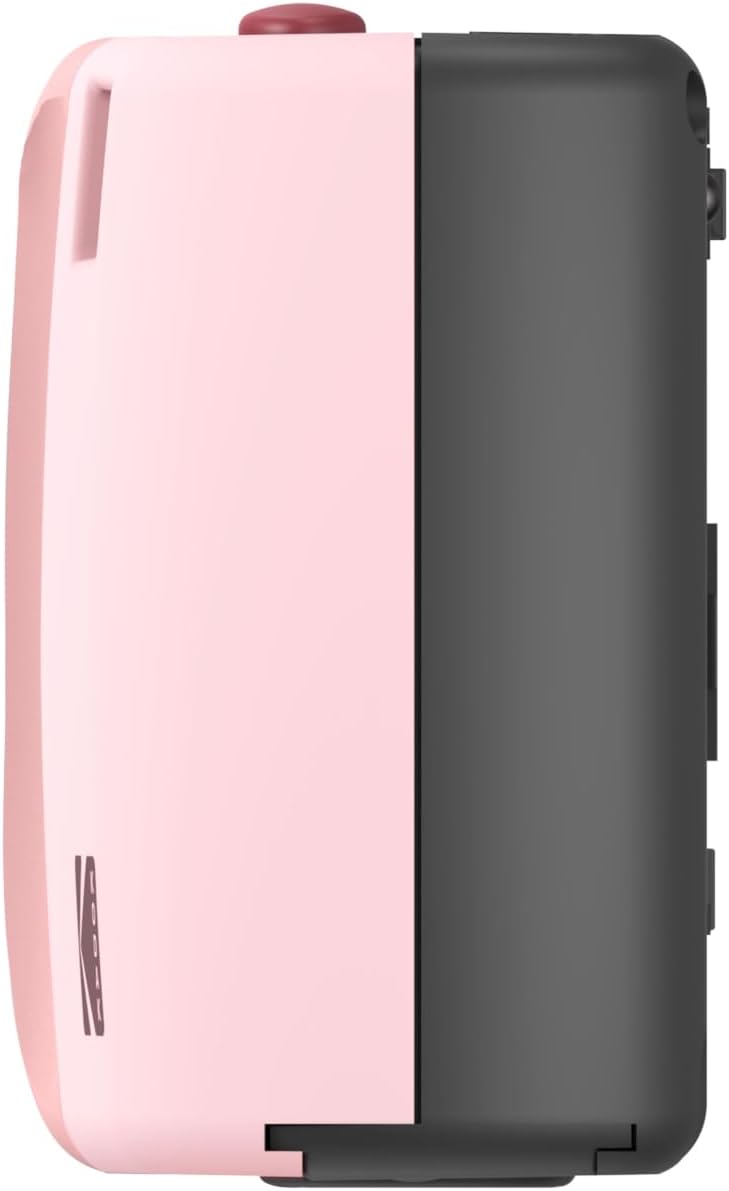 KODAK EC35 35mm Film Camera 35mm, Reusable, Focus-Free, Built-in Flash, Slide Cover, Beginner Friendly (Film & AA Battery are not Included) (Single, Blush Pink)