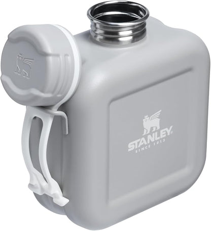 Stanley Next x Nature Canteen 25 oz | Lightweight Stainless Steel Water Bottle with Adjustable Strap & Tethered Lid | BPA-Free | Ash