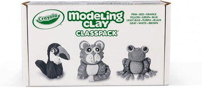 Crayola Modeling Clay Classpack (24 Packs), 12 Colors, Nontoxic, Teacher Classroom Must Haves, School Supplies for Kids | Teacher Supplies, Classroom Must Haves, Nontoxic Modeling Material, DIY Arts & Crafts, Screen Free Activities