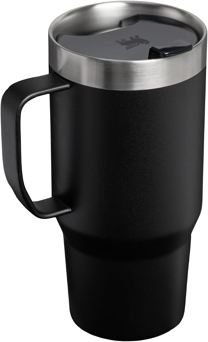 STANLEY The Everyday Suburban Mug | 24 oz | Drink Through Lid | Cup for Coffee, Tea and Drinks | Insulated Stainless Steel Coffee Mug | BPA-Free | Black 2.0