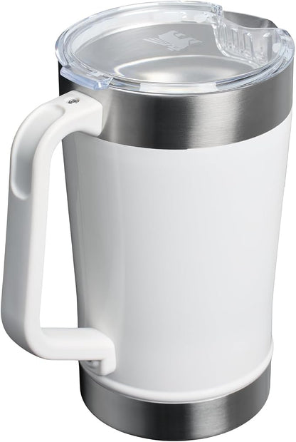 Stanley Stay-Chill Pitcher 64 oz | Cold Water, Beer, and Drink Pitcher with Lid | Large Capacity Durable Beverage Container with Handle | Insulated Stainless Steel | BPA-Free | Frost