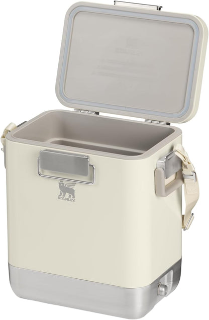 STANLEY Lifted Spirits Stainless Steel Cooler | Vacuum Insulated Hard Cooler | Leakproof VaultSeal Latch | Premium 18/8 Recycled Stainless Steel | BPA-Free