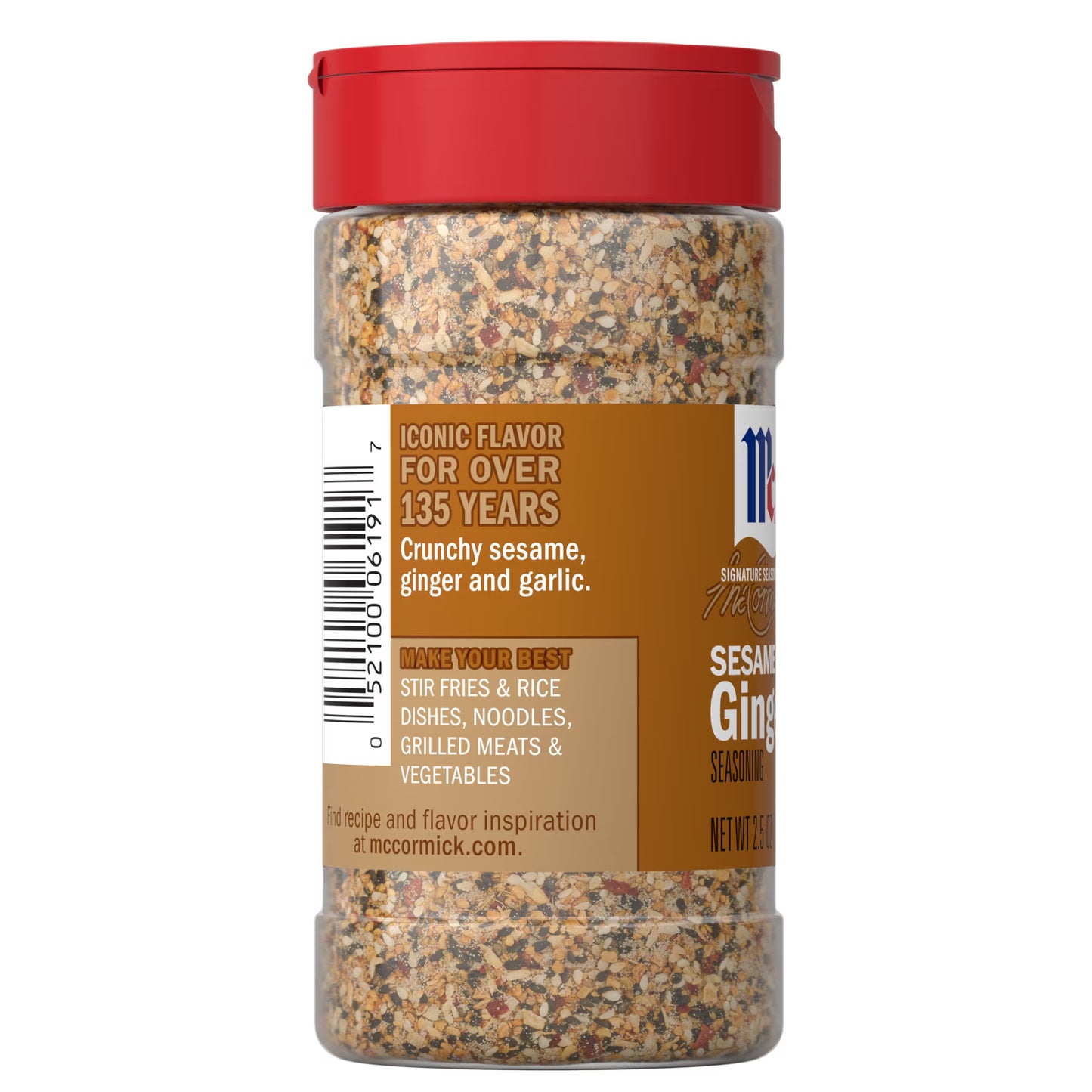 McCormick Sesame Ginger Seasoning, 2.5 oz Bottle