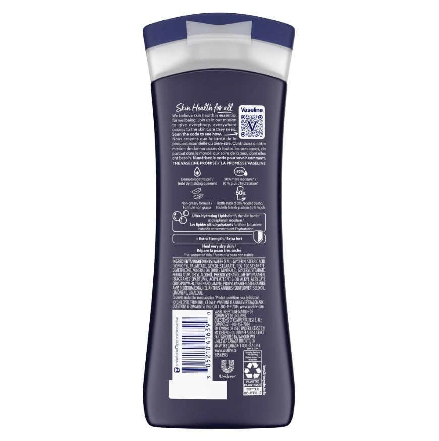 Vaseline Mens Extra Strength Lotion 10 Ounce (295ml) (2 Pack)