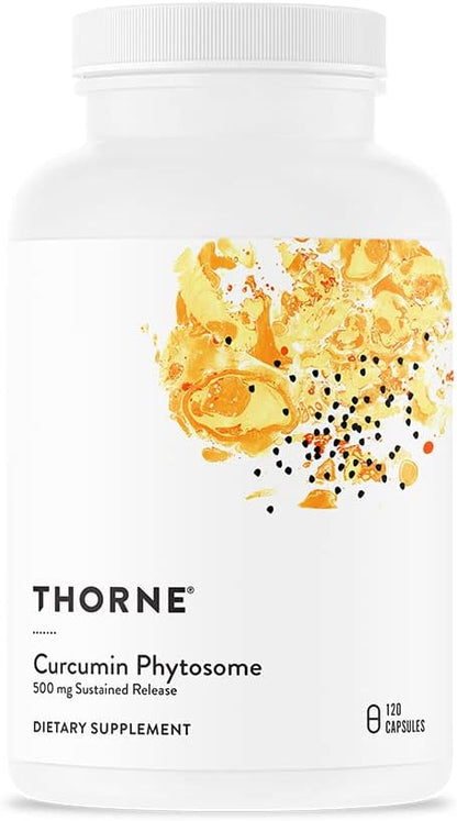 THORNE - Curcumin Phytosome Sustained Release (120 Capsules) & Memoractiv (60 Capsules) Bundle - Supports Joint Health, Muscle Health & Healthy Aging - Dairy Free, Soy Free, Gluten Free