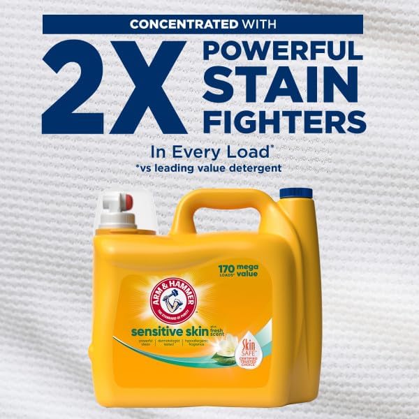 ARM & HAMMER Sensitive Skin Plus Fresh Scent Liquid Laundry Detergent