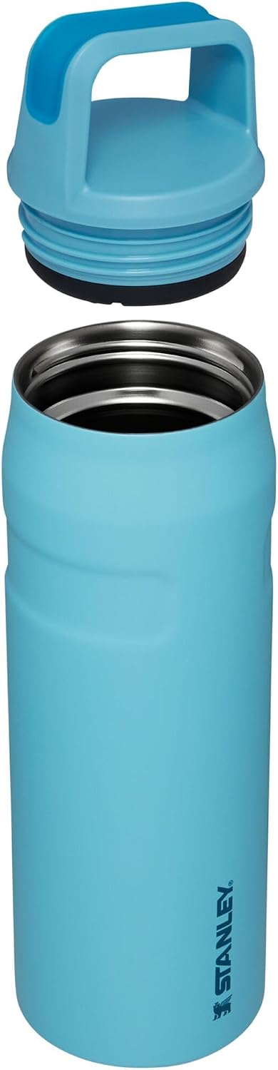 Stanley IceFlow Cap and Carry Water Bottle | Wide Mouth Twist Lid | Lightweight & Leakproof for Travel & Sports | Insulated Stainless Steel | BPA-Free