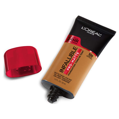 L'Oreal Paris Cosmetics Makeup Infallible Pro-Matte Liquid Longwear Foundation, Classic Tan, 1 fl oz (Pack of 2)