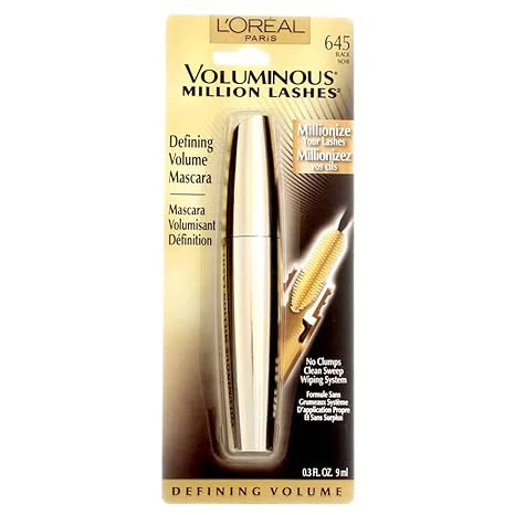 L’Oreal ParisVoluminous Million Lashes Mascara, Black 645
