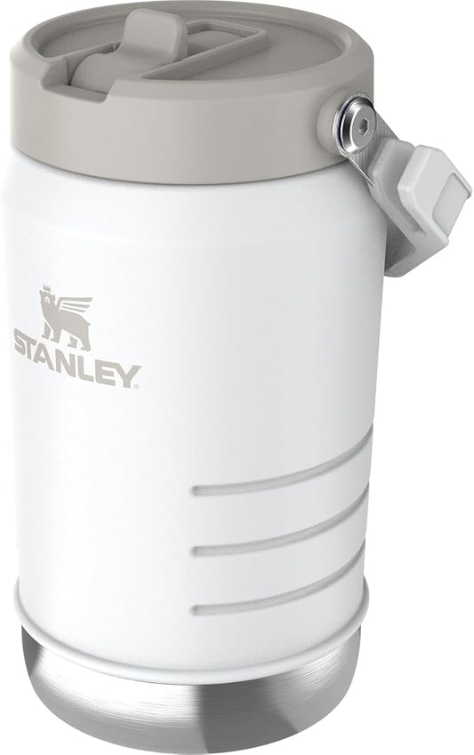 Stanley IceFlow 2.0 Flip Straw Jug with Handle 40 oz | Twist On Lid and Flip Up Straw | Leakproof for Travel and Sports | Insulated Stainless Steel | BPA-Free | Frost