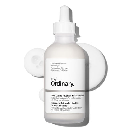 The Ordinary Rice Lipids + Ectoin Microemulsion Moisturizer for Dry Skin, Soothing Hydration, Barrier Repair, Reduced Redness