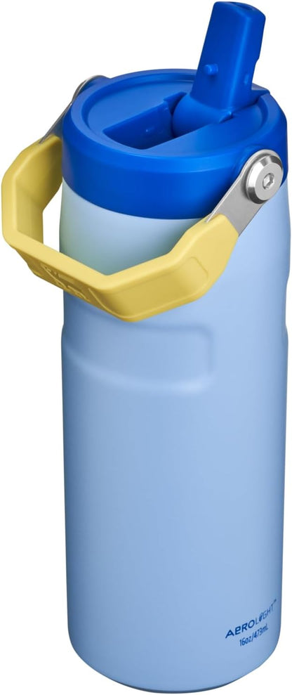 STANLEY IceFlow Flip Straw 2.0 Bottle, 16 oz, Cornflower Admiral Blue