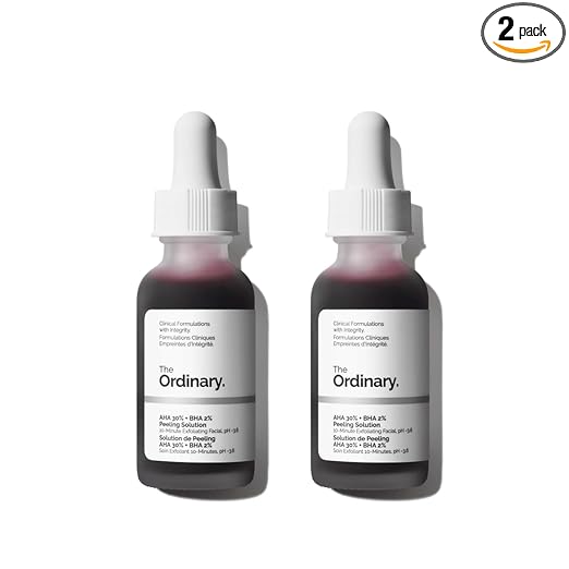 The Ordinary AHA 30% + BHA 2% Peeling Solution, Advanced Exfoliating Peel for Brighter Skin