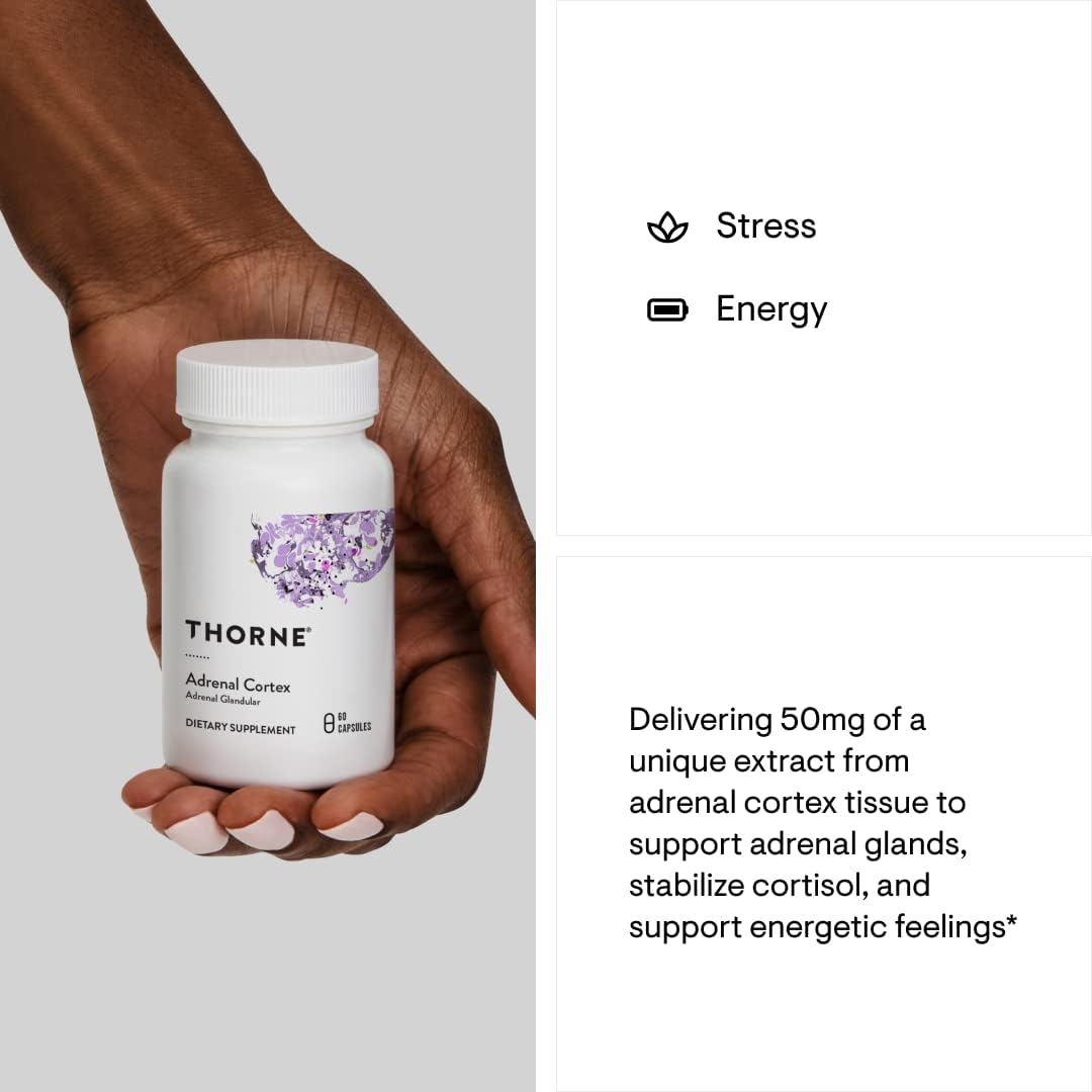 THORNE - Adrenal Support Bundle - Stress Balance & Adrenal Cortex Combo - Stress Balance and Adrenal Cortex - 30 to 60 Servings